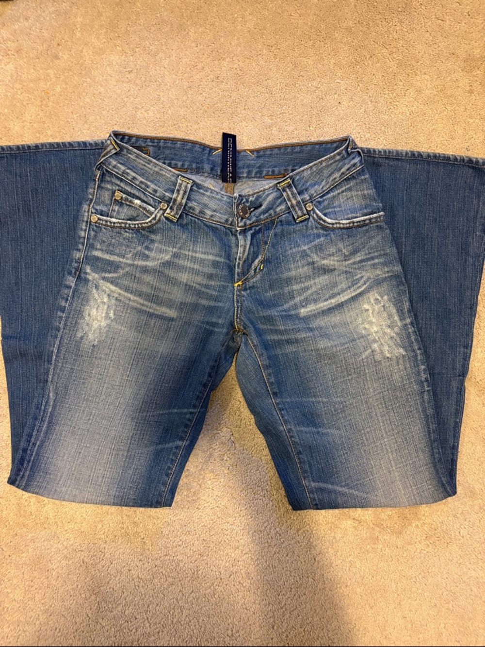 Vintage low rise bell bottom jeans